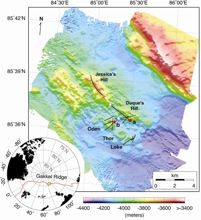 East Gakkel Ridge at 85°E